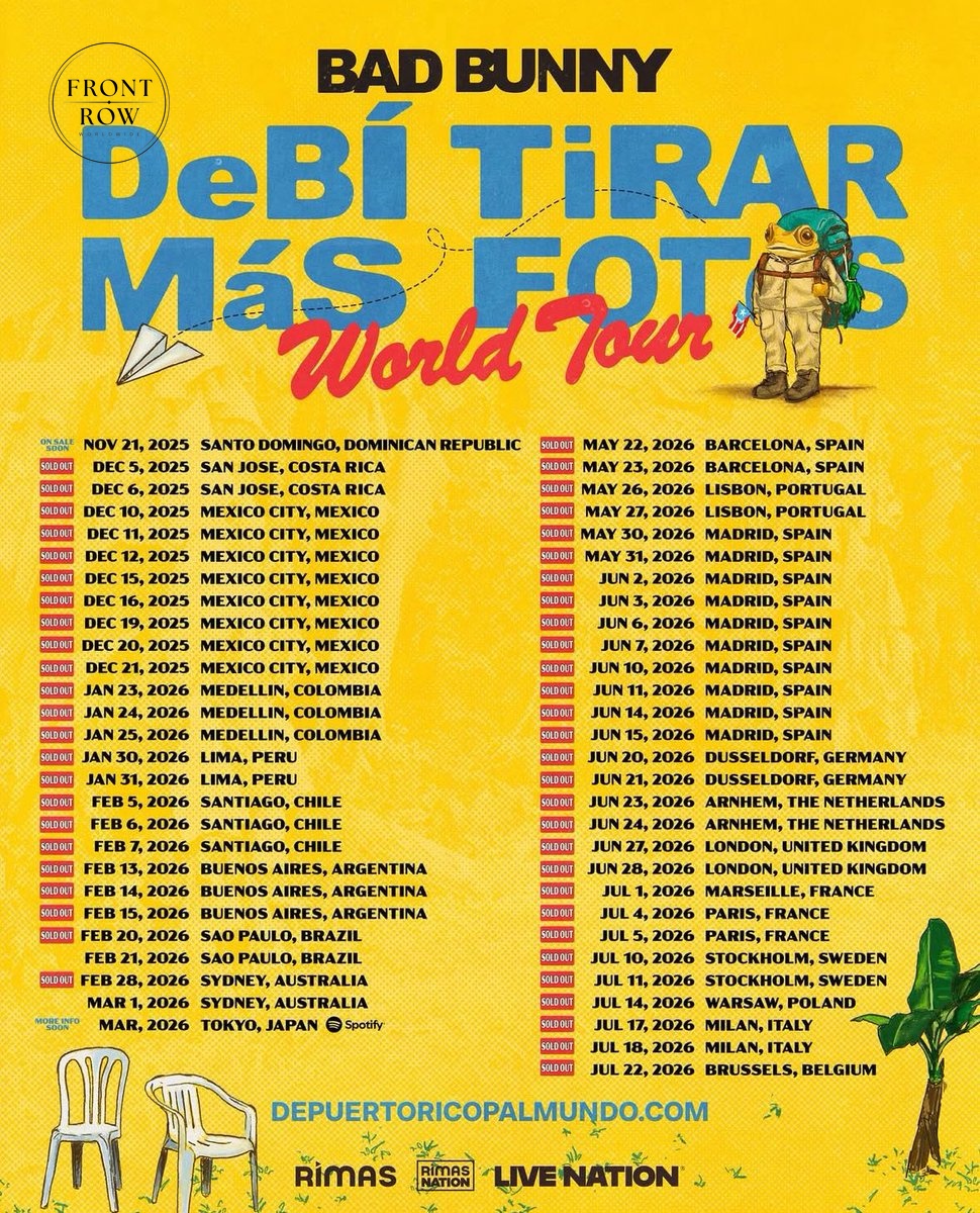 BAD BUNNY — WORLD TOUR