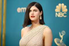 Alexandra Daddario wore a stunning hand-beaded Dior gown. Credit: Richard Shotwell/Invision/AP